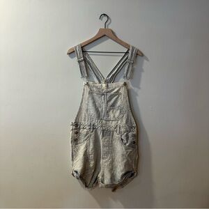 Free People Women's Light Wash Denim Novelty Ziggy Shortalls